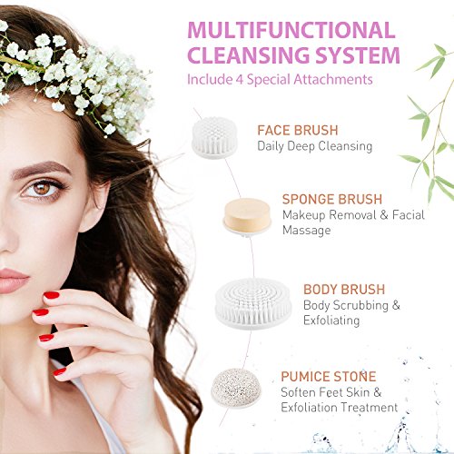 image for Fiery Youth Facial Brush, Body Skin Cleansing System, Spin Brush for F