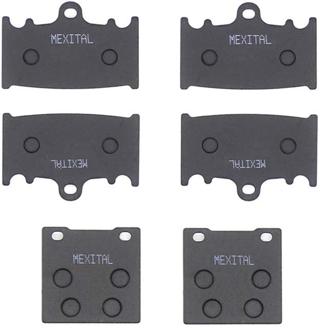 MEXITAL Brake Pads Front and Rear for ZXR 400 (89-90)/ZXR 400 R ZX 400 (91-94)/ZXR 750 ZX 750 Ninja ZX-7 ZX-7R (89-95)/ZZR 1100 ZX 1100 (93-01)/ZZR 1200 (ZX 1200 C) (02-04) MXB158-158-161 - Image 4