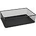 1InTheOffice Mesh Collection Desk Drawer Organizer Tray, Black 9"W x 6" D primary