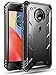 Moto E4 Plus Rugged Case, Poetic Revolution [360 Degree Protection] Full-Body Rugged Heavy Duty Case with Built-in-Screen Protector for Motorola Moto E4 Plus Black