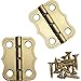 Decorative 90° Stop Hinges, Nickel, Pair