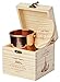 [GIFT SET] Advanced Mixology Moscow Mule Pure Copper Mug with Artisan Hand Crafted Wooden Box and Coaster Gift Set