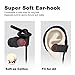 Atill Bluetooth Headphones, Wireless Stereo Earbuds with Mic for Running, Gym, Yoga (Secure Ear Hooks Design, Bluetooth 4.1,CVC 6.0 Noise Cancelling, Sweatproof)- Black