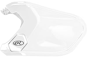 Rawlings RHB Adjustable Extension, Baseball Face Guard, White