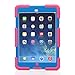 iPad Mini 4 Case ,Aceguarder New Design iPad Mini 4 Case Rainproof Dirtproof Shockproof Cover Case With Stand Super Protection for iPad Mini 4 (Pink-Blue)