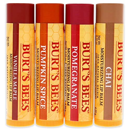 Burts Bees 100 Natural Moisturizing Lip Balm, Winter Variety Pack