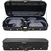 Vetimobato Adjustable Double Violin Case &ndash; Hold 2 Violins Hard Shell Violin Backpack with 4 Bow Holders, Music Sheet Bag, 2 Back Straps &ndash; Durable &amp; Lightweight for Musicians, Students, Professionals