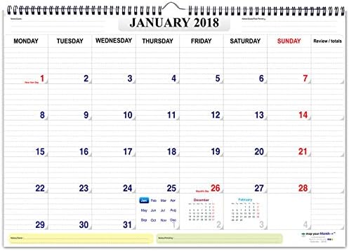 mapyourmonth Planner Organizer Diary Wall Calendar 2018