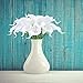 Bomarolan Calla Lily Artificial Flowers Real Touch Bridal Wedding Bouquet Latexs for Birthday Party Home Décor Pack of 24 (White)