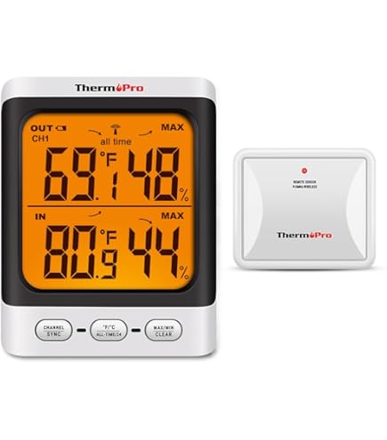Amazon.com: Extech 445713 Big Digit Indoor/Outdoor Hygro