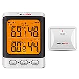 ThermoPro TP62 Indoor Outdoor Thermometer Wireless