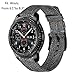 TRUMiRR Gear S3 / Galaxy Watch 46mm Watchband, 22mm Quick Release Canvas Nylon Watch Band Stainless Steel Clasp Strap Sports Bracelet Wristband for Samsung Gear S3 Classic/Frontier, Gear 2 Neo Live