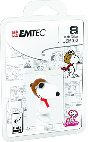 Emtec Peanuts Snoopy Flying Ace 8GB USB 2.0 Flash Drive (ECMMD8GPN104)