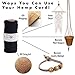 Hemptique 100% Hemp Cord Spool - 62.5 Meter Hemp String - Made with Love - No. 20 ~ 1mm Cord Thread for Jewelry Making, Macrame, Scrapbooking, DIY, & More - Natural