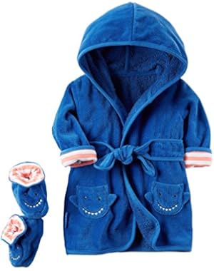 Carter's Baby Boys 2-Piece Shark Robe And Booties Set