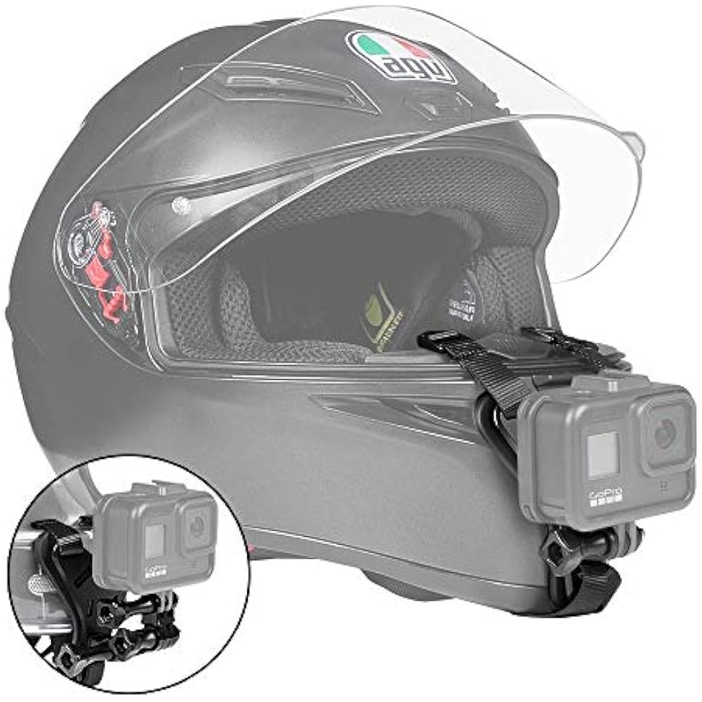 helmet chin mount for action camera