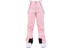 ATOFY YEEFINE Women's Snow Ski Pants Insulated Winter Warm Outdoor Waterproof Snowboard Pants Bibs Detachable Suspender