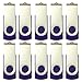 Enfain Purple Flash Drive 16GB USB Memory Stick Drives 10 Pack for Distributing, Sharing Data of Work and Life in a Special Color
