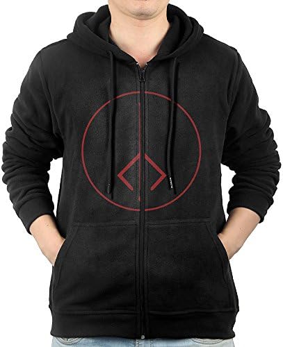 Men's Bloodborne Hunter Symbol The Old Hunters Full Zipper Pocket Hoody Large