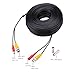 WildHD 2x150ft All-in-One Siamese BNC Video and Power Security Camera Cable BNC Extension Wire Cord with 2 Female Connetors for All HD CCTV DVR Surveillance System (150ft 2pack Cable, Black)