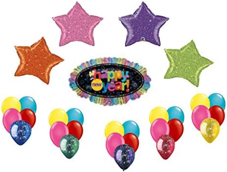Happy New Year Mega Balloon Bouquet 30PCS