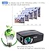 Portable Projector, Distianert Video Projector Home Theater Projector HD Projector Outdoor/Indoor Projector Support 1080P via USB TV Laptop Game Android iPad iPhone for Home Cinema Theater