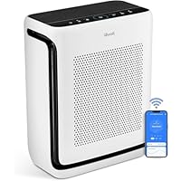 LEVOIT Air Purifiers for Home Large Room Up to 1875 Ft² with Washable Pre-Filter, AHAM VERIFIDE, Air Quality Monitor, HEPA Sleep Mode for Allergies, Pet Hair in Bedroom, Vital 200S-P, White
