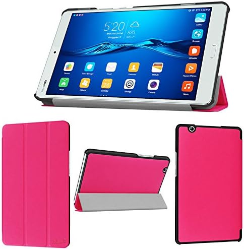 wisers Huawei MediaPad M3 , BTV-W09 BTV-DL09 8.4-inch tablet case / cover, slim type, pink