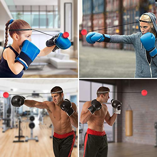 image for JideTech Boxing Reflex Ball - for Kids and Adults Boxing Punch Equipme