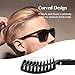 FIXBODY Boar Bristle Hair Brush - Curved & Vented & Oversize Design Detangling Hair Brush for Women Long, Thick, Curly and Tangled Hair Blow Drying Brush (Black)
