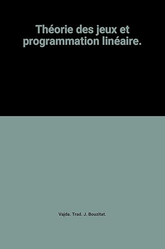 Download Théorie des jeux et programmation linéaire. PDF