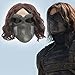 The Winter Cool Soldier Bucky Mask - V6 Glass Deluxe version for Men by Xcostume