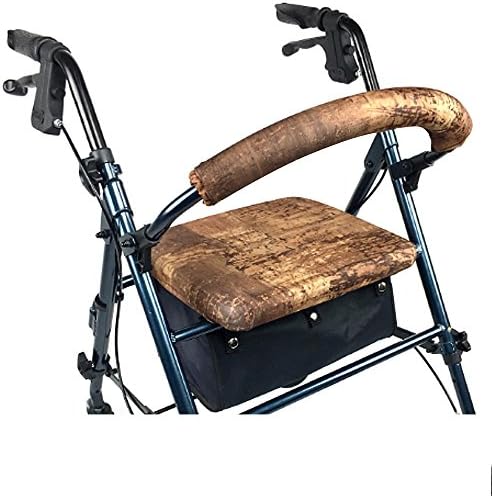 Crutcheze Faux Leather Rollator Walker Seat and Backrest Covers Designer Fashion Accessories Made in USA