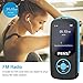 RUIZU X06 Mp3 Player with Bluetooth, Mp3 Music Player with FM Radio, 100hrs Playback, and 128GB Expandable, Blue