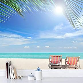 signwin Wall Mural Beach Seascape Removable Self-Adhesive Wallpaper...