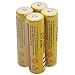 4Pcs 3.7V E-shinre 18650 5000mah Rechargeable Lithium Battery for flashlights &headlamps