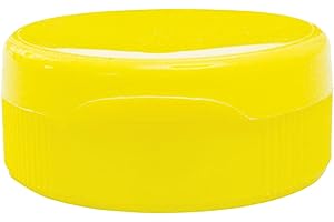 250 Pack Squeeze Container Flip Top Lids for Squeeze Bottles, Yellow, Mann Lake CN160