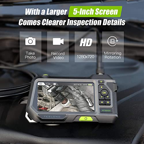 Triple Lens Endoscope, Teslong NTS500 Industrial Borescope Inspection