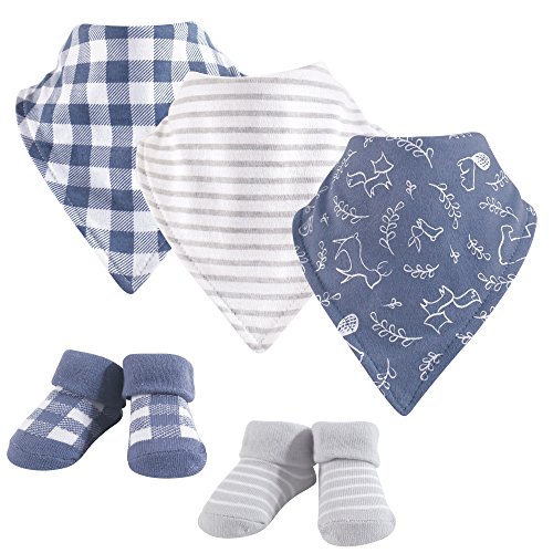 Yoga Sprout Bandana Bib & Accessory Set, 5 Piece, Forest