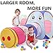 ihoven Kids Play Tent Crawl Tunnel and Ball Pit Set, Children and Kids Pop Up Play House for Boys, Girls, Babies and Toddlers with Zippered Storage Bag