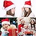 【1 Pcs】SHareconn Personalized Santa Hats for Adults- Add Your Name, Big Xmas Holiday Hat with Velvet and Comfort Liner for Adults Party New Year Christmas Day, Red