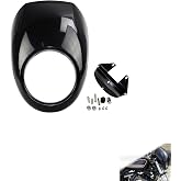 NEOCHIAEVO Headlight Fairing Front Cowl Fork Mount, 39mm Narrow Glide Forks | Compatible with Sportster Dyna FX/XL 883 1200,Fit For a 5-3/4"cut out headlight,Gloss Black