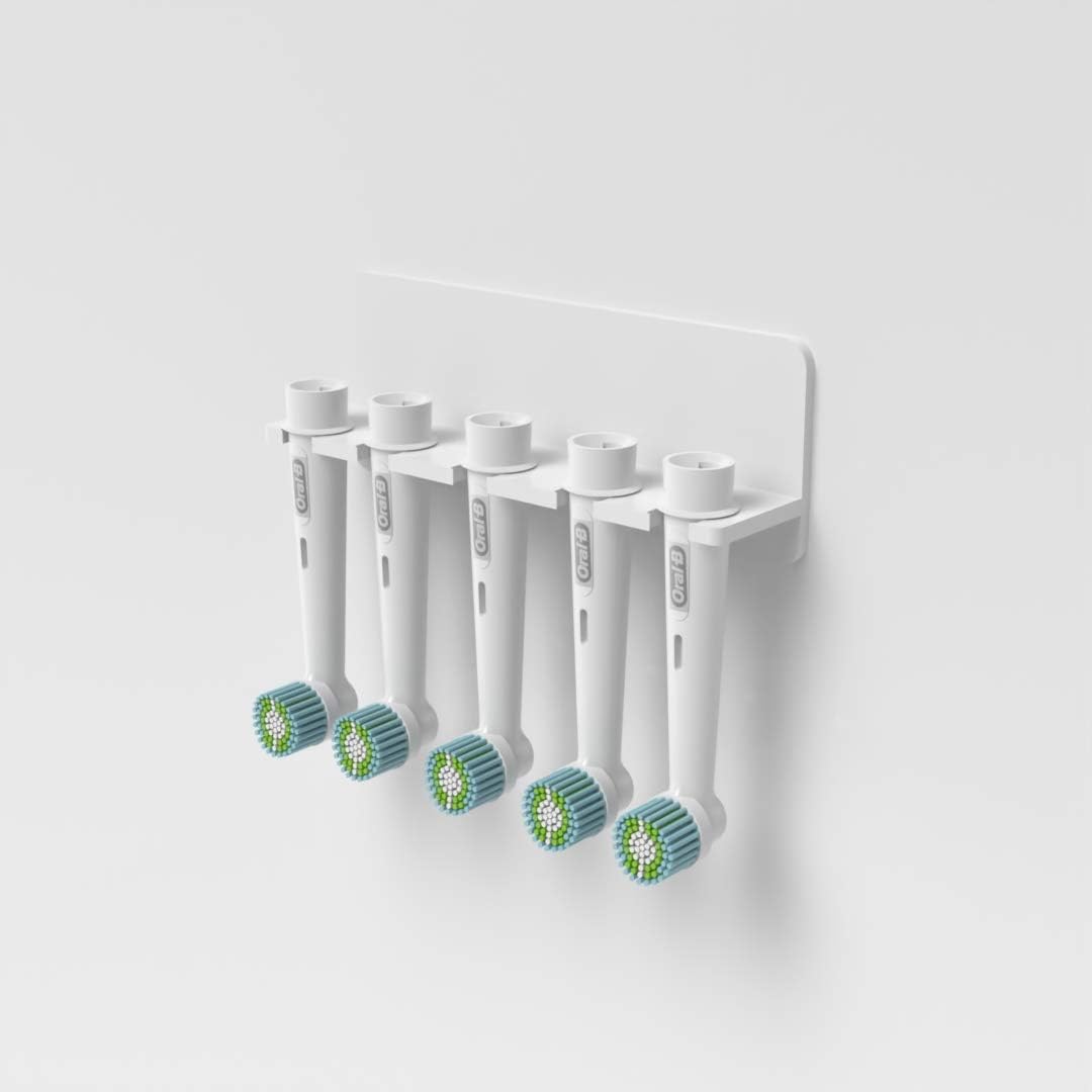Plexico Gloss White Electric Toothbrush Head Holder/Wall mounted Oral B