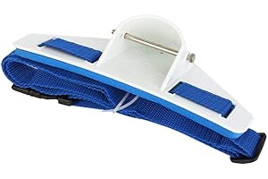 Demeras Fishing Rod Support Waist Belt, Fishing Rod Holder Belt Adjustable Fishing Rod Pole Stand Holder Fighting Belt Waist Support