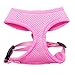 FUNPET Soft Mesh Dog Harness No Pull Comfort Padded Vest for Small Pet Cat and Puppy Pink XS