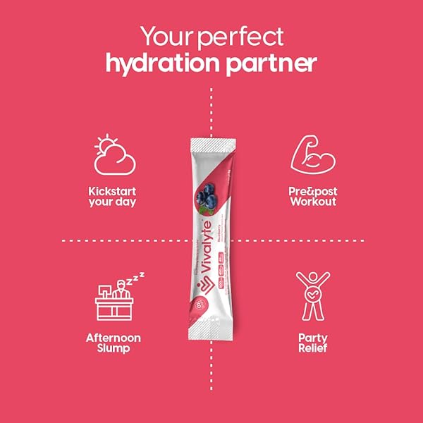 VIVALYTE ELECTROLYTE POWDER NO SUGAR STEVIA SWEETENED 100% NATURAL HYDRATION PACKETS – 20 COUNT | SODIUM, POTASSIUM CITRATE & MAGNESIUM L-THREONATE (5.64, BLUEBERRY)