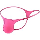 DKEGIFF Men's G String T Back Thong Sexy Underwear Low Rise Bikini Bulge Pouch Exotic Male Lingerie For Guys