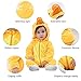 MICHLEY Unisex Baby Winter Hooded Romper Flannel Panda Style Cosplay Clothes ,100cm-(19-24months),Duck