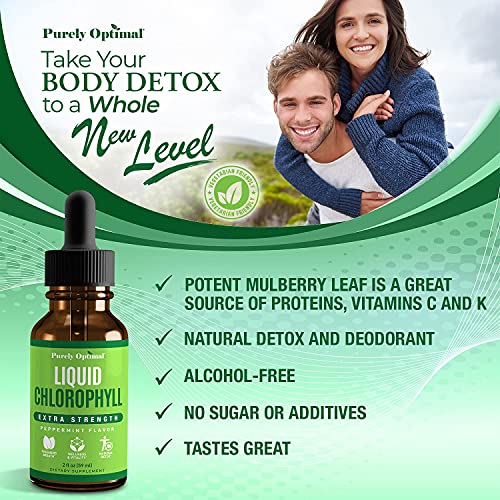 Premium Chlorophyll Liquid Drops 100 Natural & Gluten Free Liquid