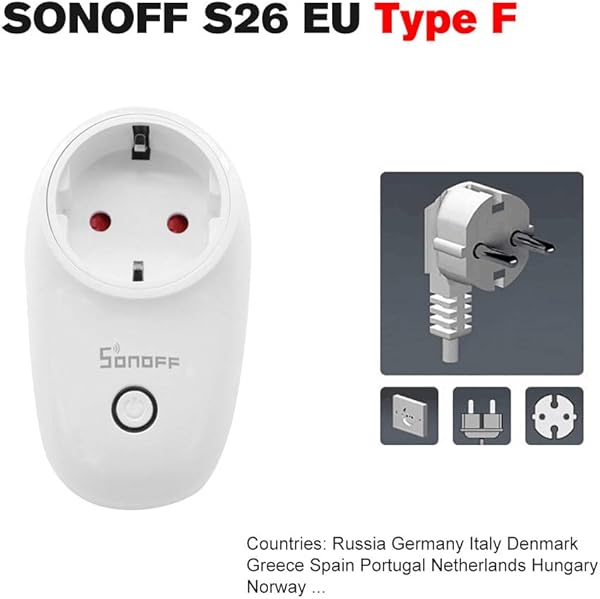 Galapar S26 WiFi Smart Socket Control Remoto inalmbrico Adaptador de Carga Smart Home Power Sockets Temporizador Inteligente Compatible con Amazon Alexa y para Google HomeNest IFTTT Inicio